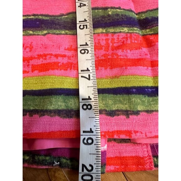 Ann Taylor Size 14 Striped Mini Skirt – Lined & Vibrant - Picture 5 of 6